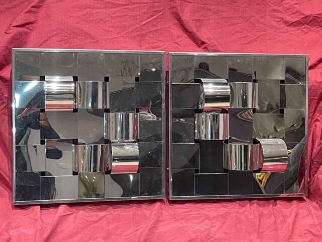 Pair of wall lamps Goffredo Reggiani design 1970