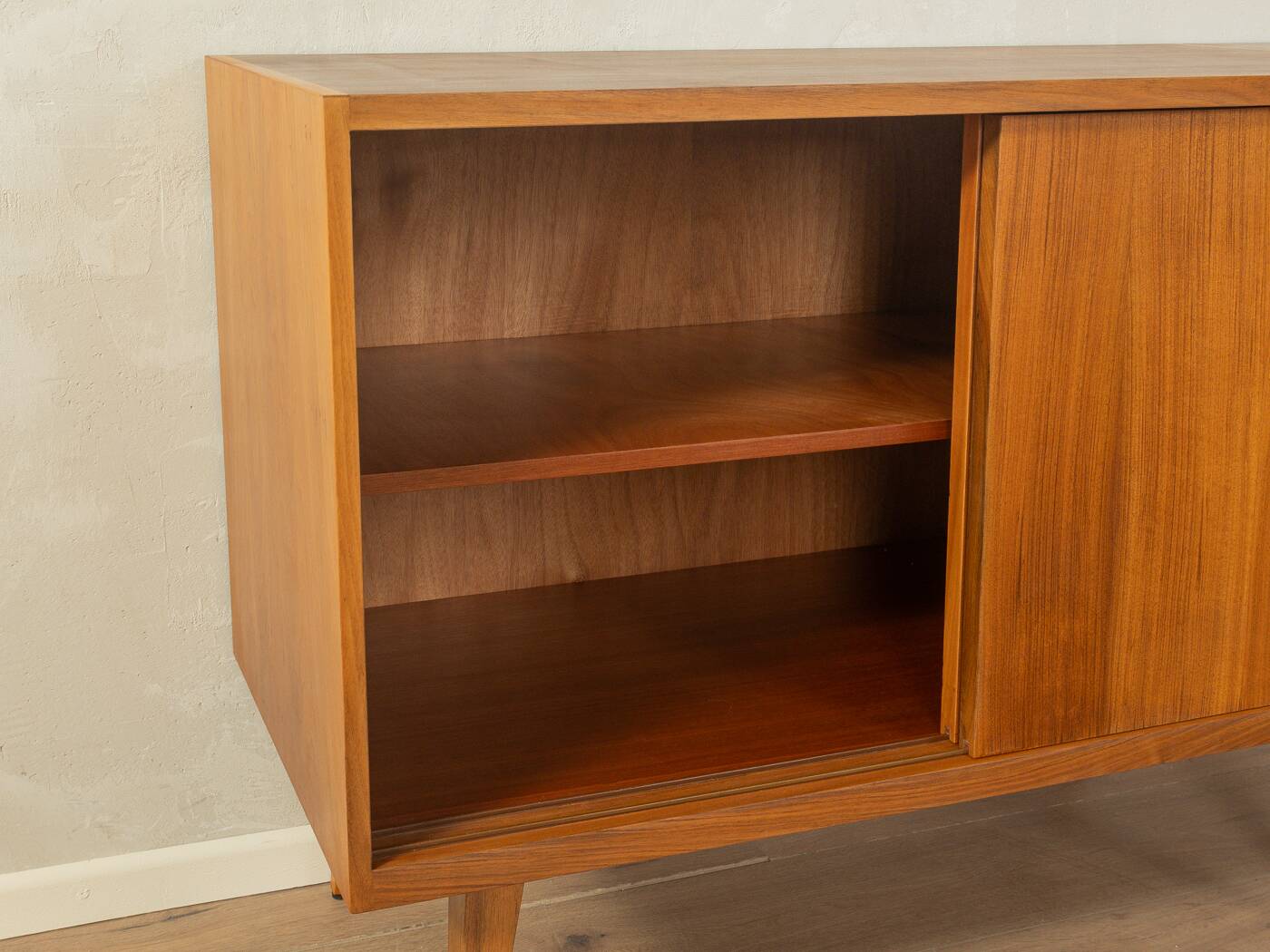 Unique partly solid sideboard in Scandinavian style from the 1950s