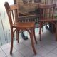 Lot de 4 chaises de bistrot Baumann vintage 1940