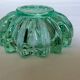 Pierre D'avesn green crystal ashtray, Art Deco
