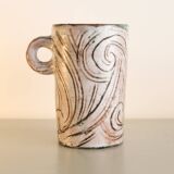 Ceramic cup shape by cécile dein circa 1960