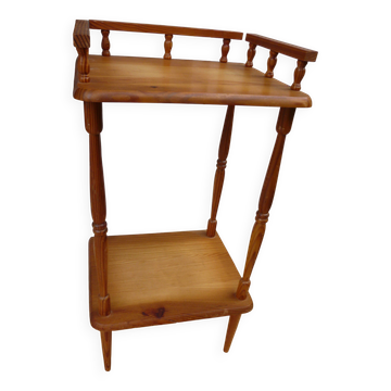 Sellette, étagère, table de nuit en pitchpin