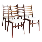Set of 4 vintage teak chairs by Benze Sitzmobel.