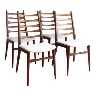 Set of 4 vintage teak chairs by Benze Sitzmobel.