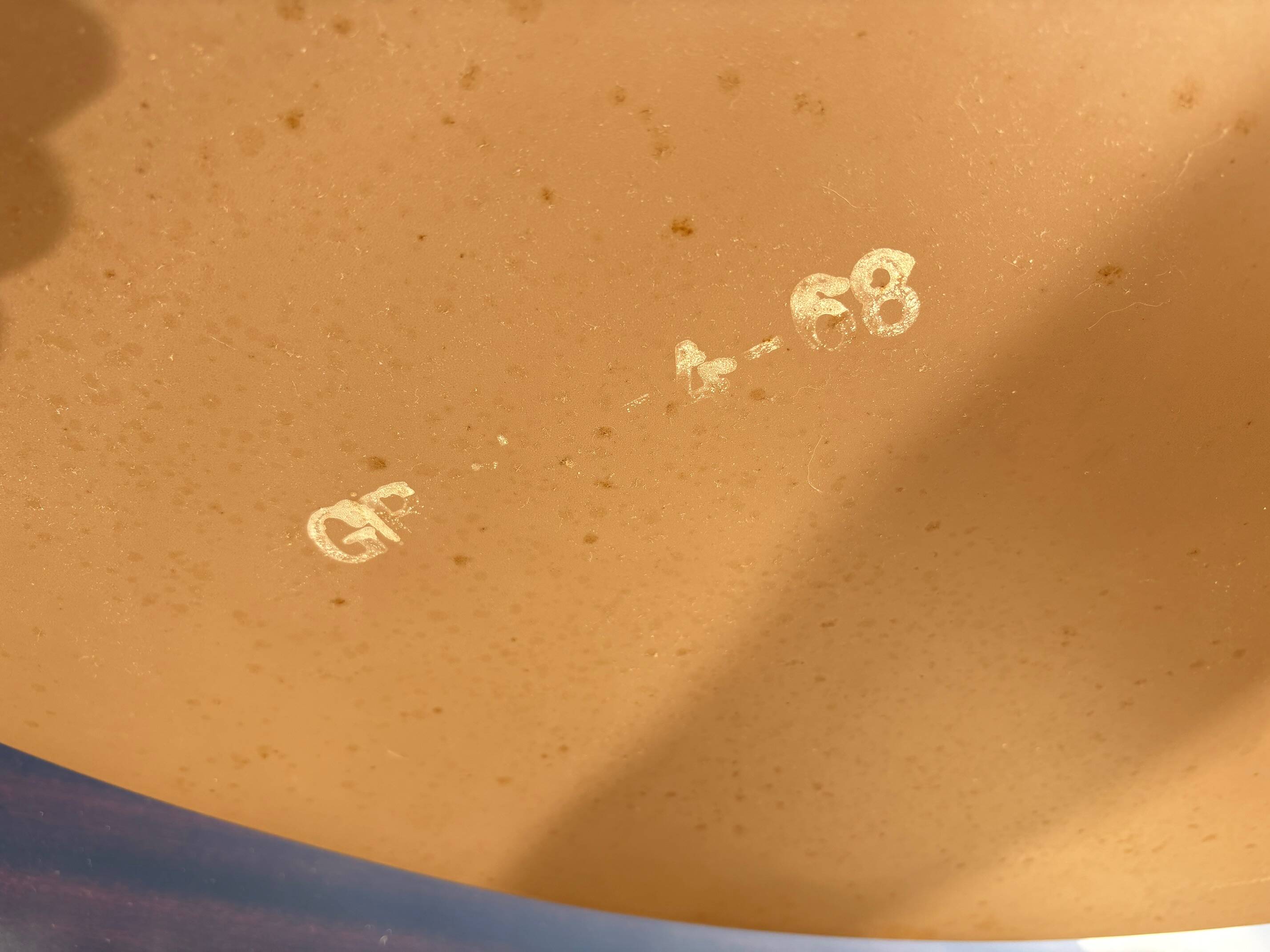 Vintage 1960s triptych hairdresser in mahogany – signed G. Blouin Nantes