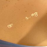 Coiffeuse triptyque vintage 1960s en acajou– signée G. Blouin Nantes