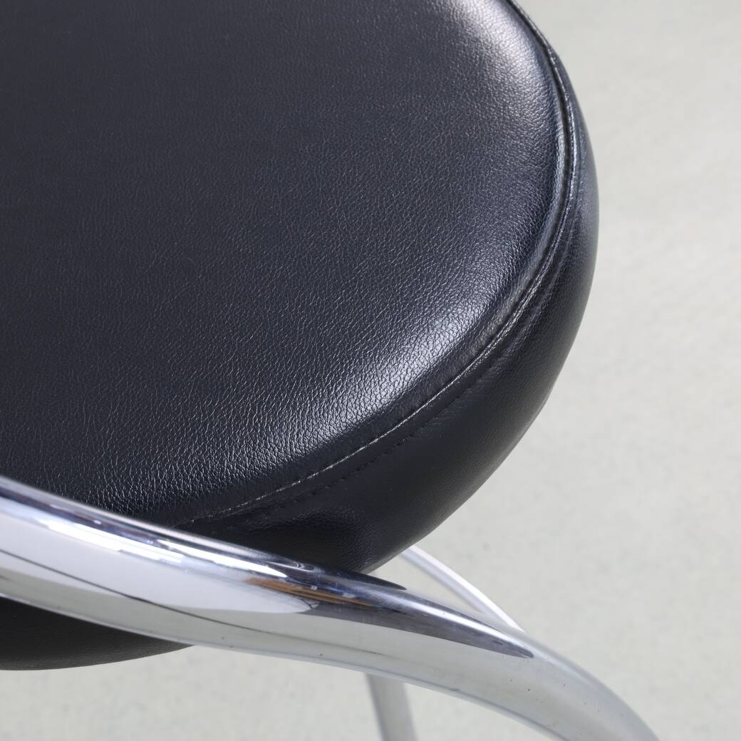 4x Barstool in Chrome, 1980s Italy