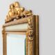 Classic baroque rococo mirror, romantically decorated 18th century style frame, France 1950s