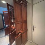 Solid wood display cabinet