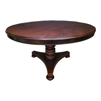 Round table Louis Philippe style in solid wood