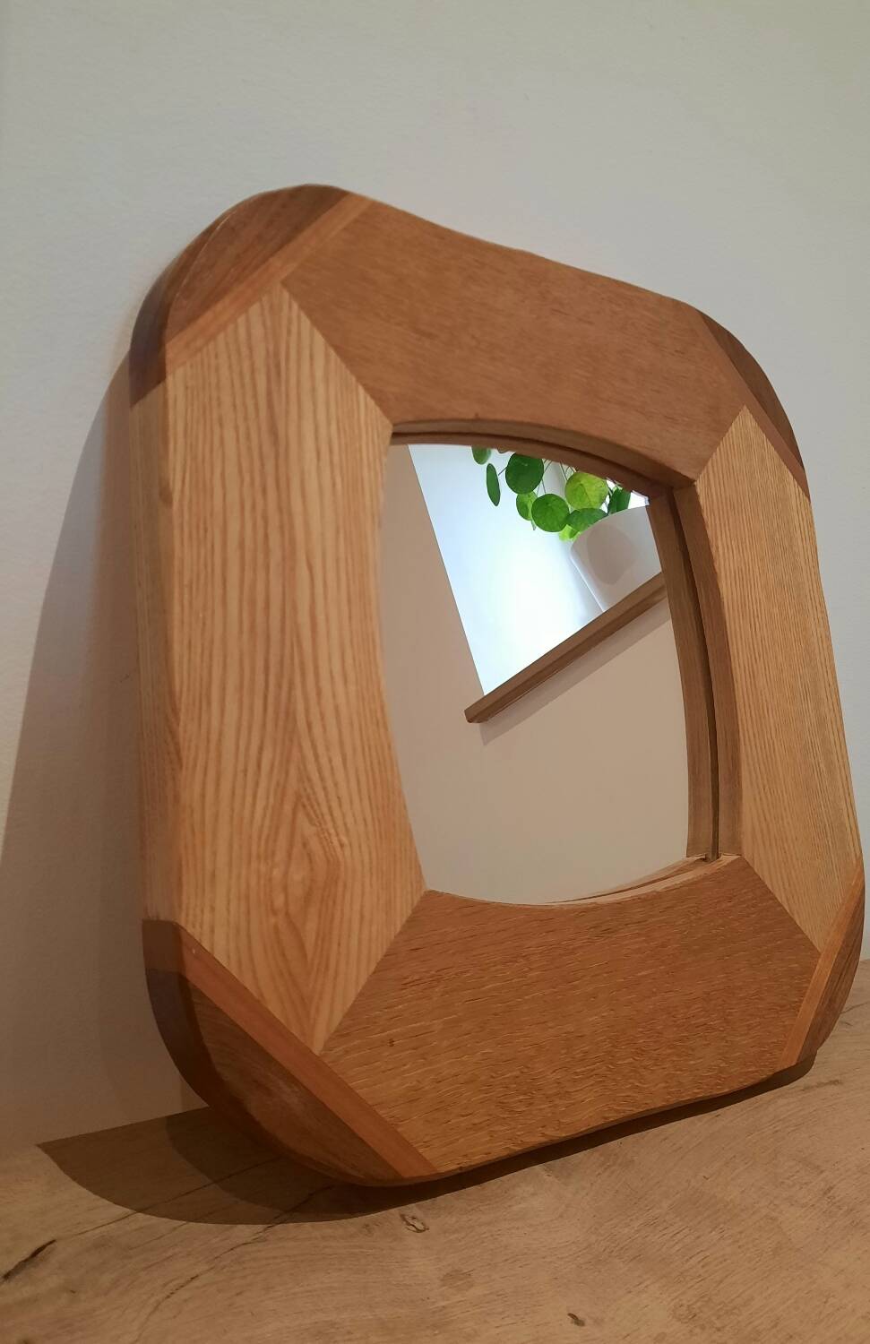 Wooden mirror