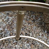 Table basse ronde en laiton vintage 1960