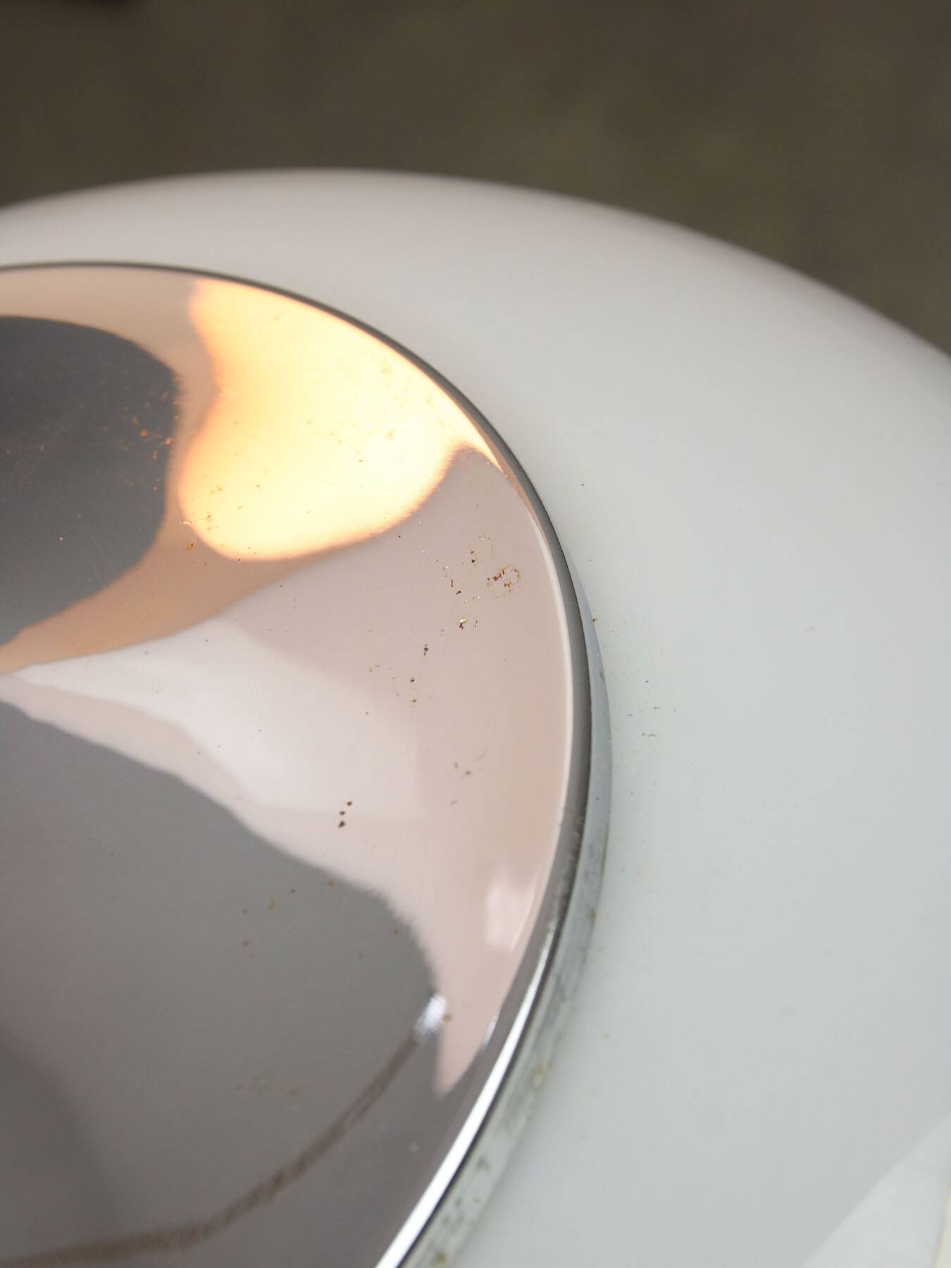 Space Age White Pendant Lamp from Guzzini, 1960s