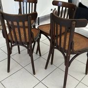 Suite de 4 chaises de bistrot vintage années 1960