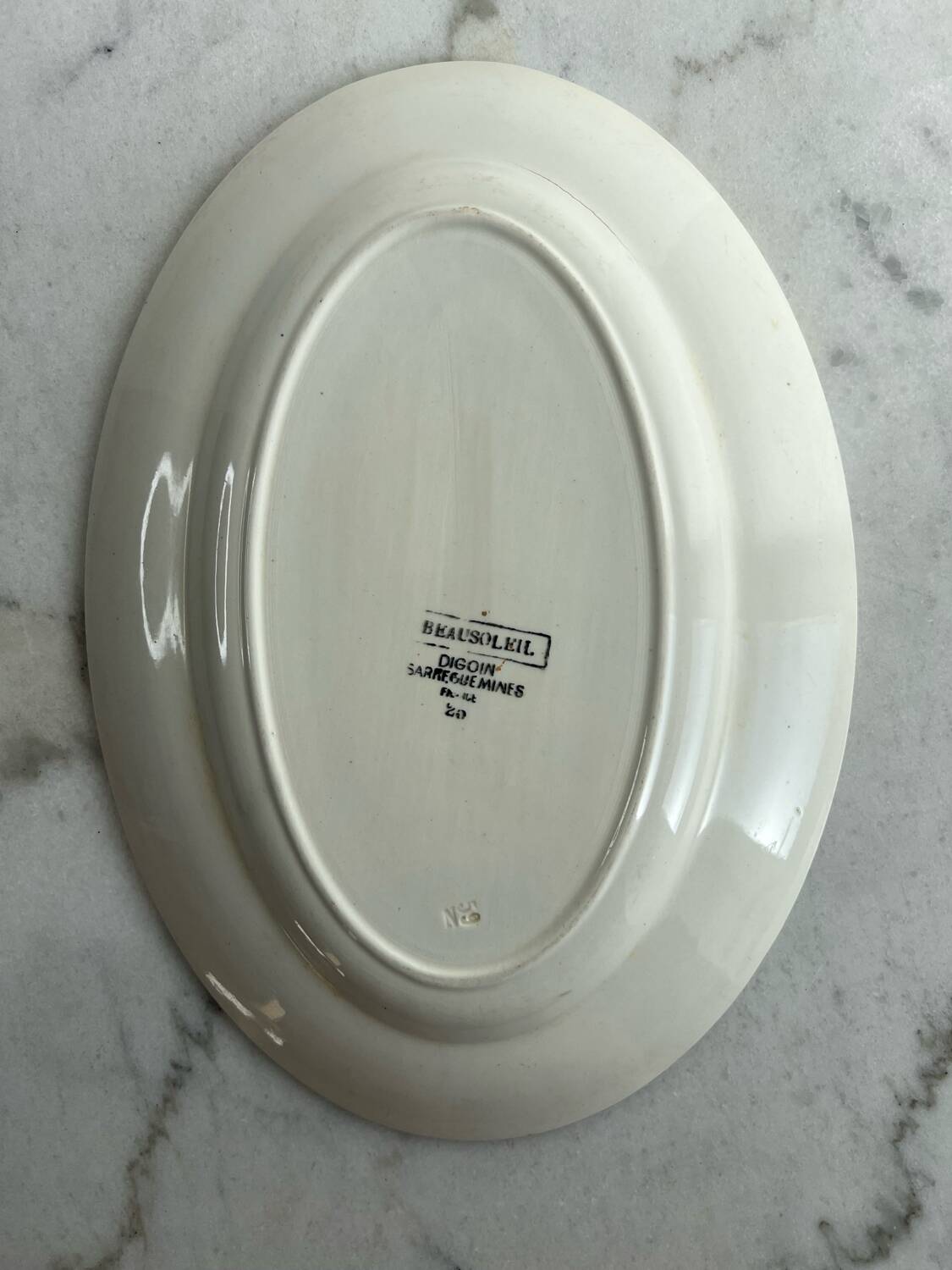 Oval presentation dish Sarreguemines Beausoleil