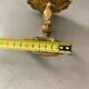 Vintage golden brass dolphin coat rack