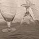 9 foot glasses with star engraving