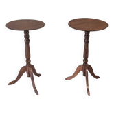 Pair of pedestal tables