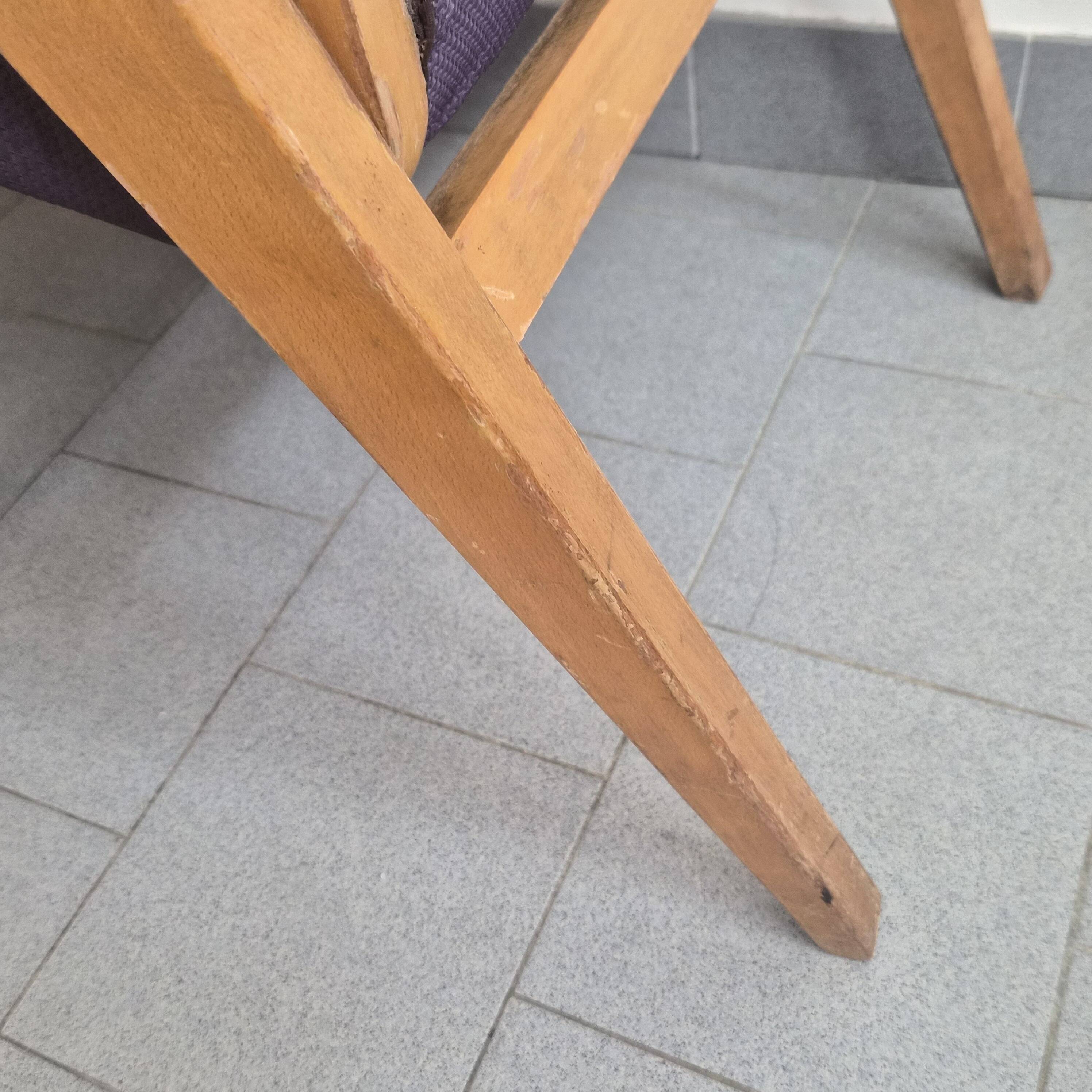 Paire de fauteuils bridge vintage 1950