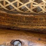 Chaise bistrot en bois courbé et cannage Horgen Glaris, Suisse vers 1900