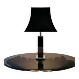 70s chrome metal lamp