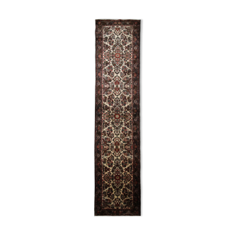 Vintage persian sarough runner rug long hand woven oriental rug- 92x580cm