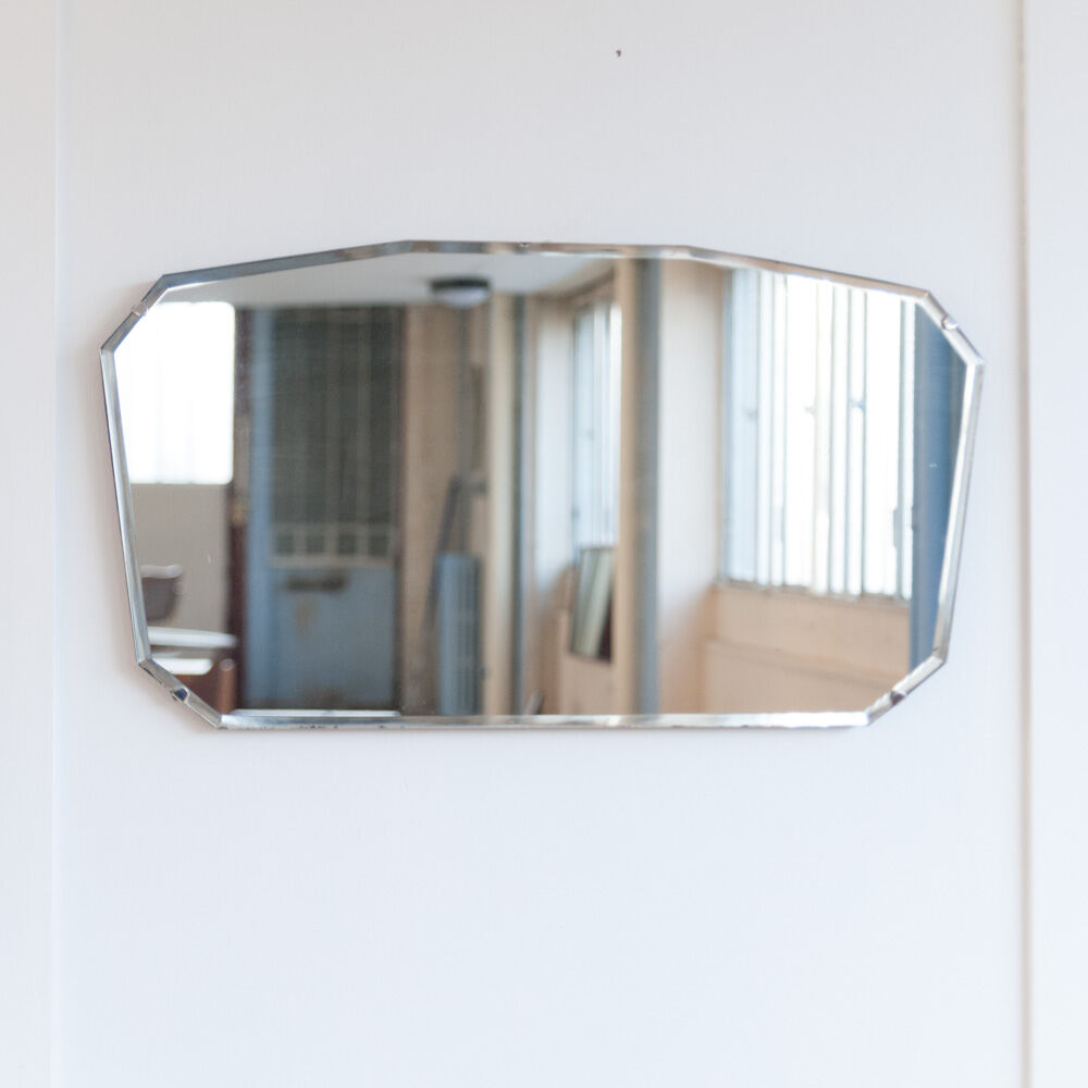 Art Deco oblique mirror 36x66cm