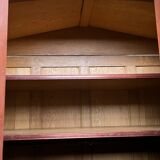 Cabinet 2 doors mirror mahogany rocaille years 1900