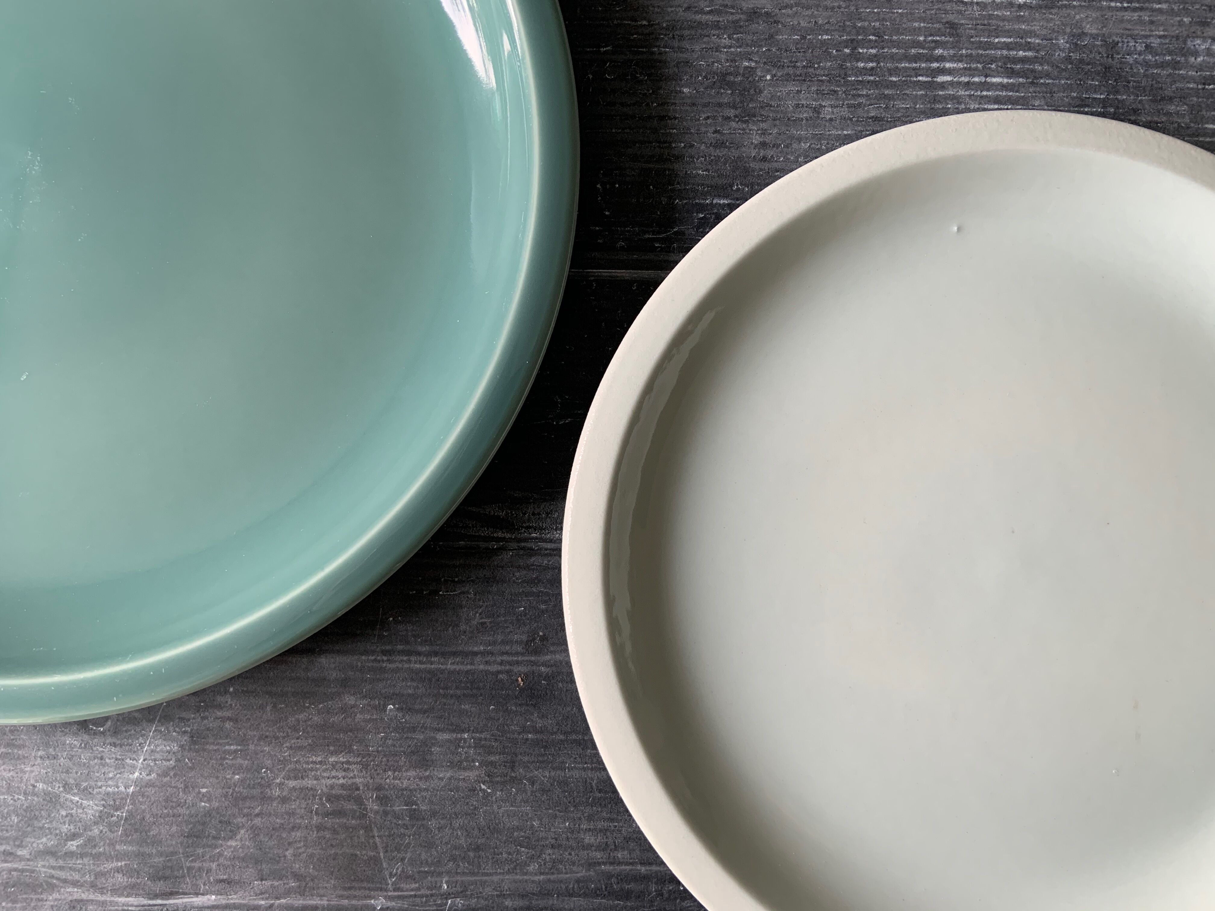 Flat plates and dessert Jars Cantine