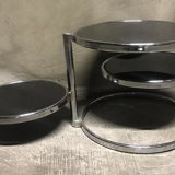 Coffee table, 3 mobile trays