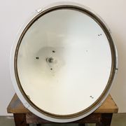 Black industrial factory lamp with clear glass cover from elektrosvit