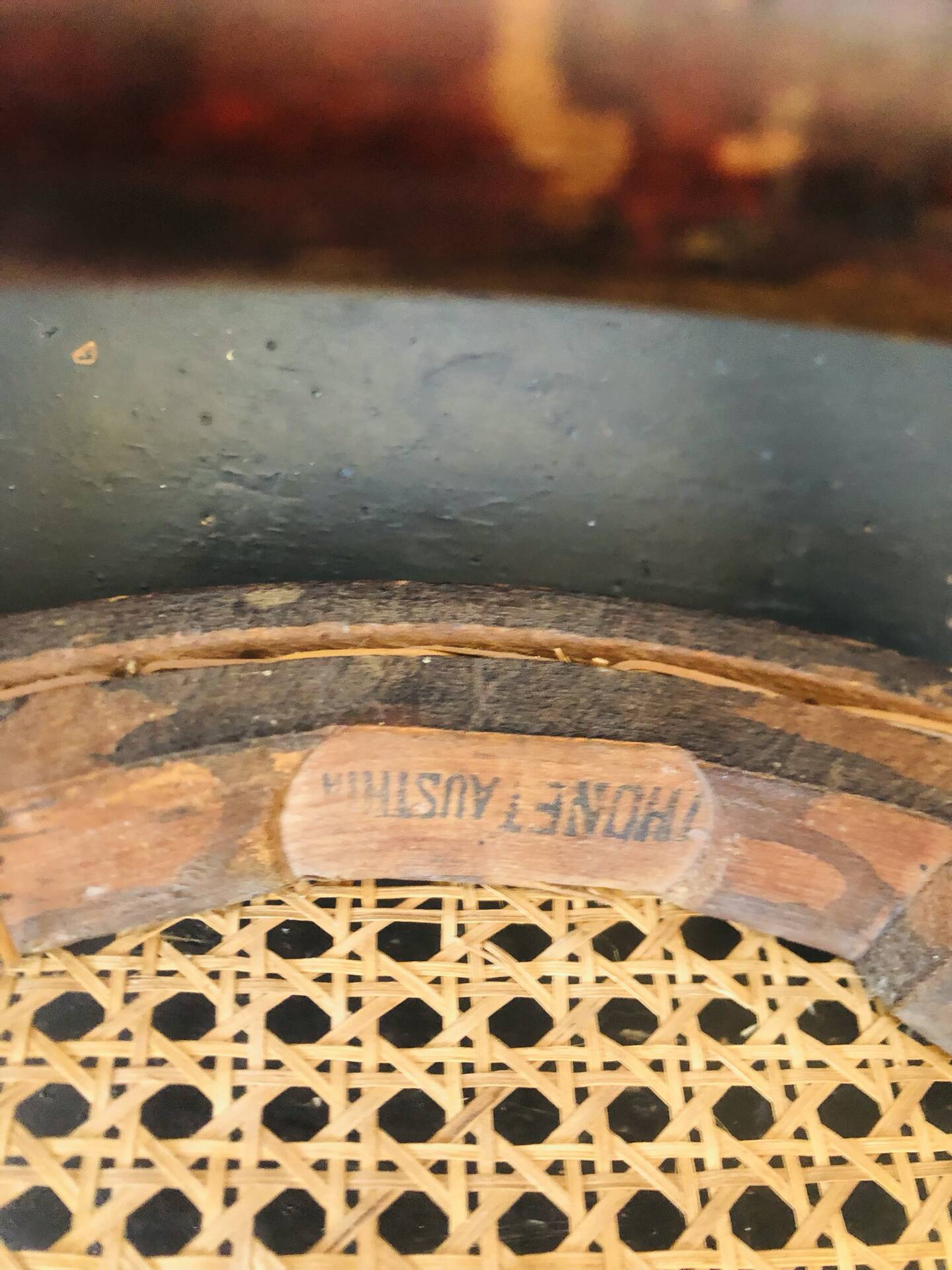 Pair of chairs signed Thonet