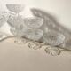 Antique chiseled crystal cups
