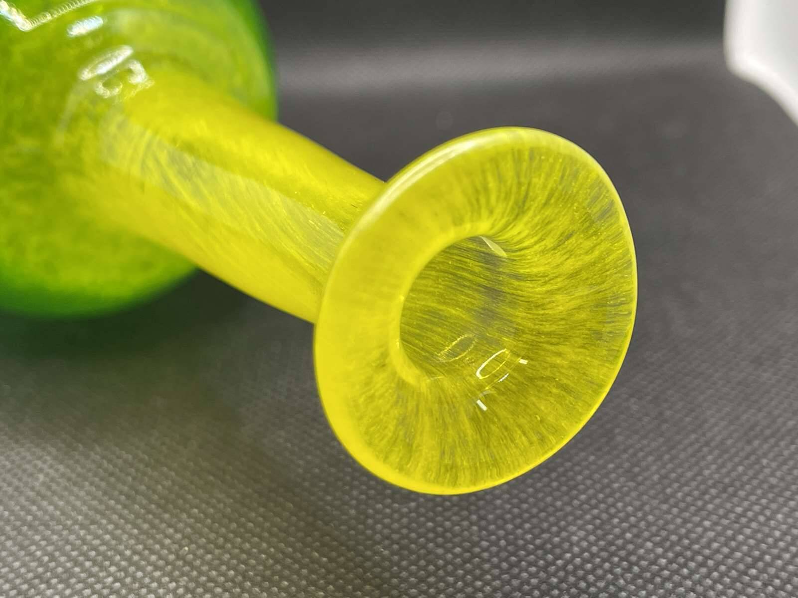 Blown glass soliflore signed Eric Lindgren Claret 1996