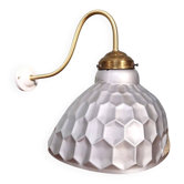 Mercurised glass wall light, Helioray, 1930