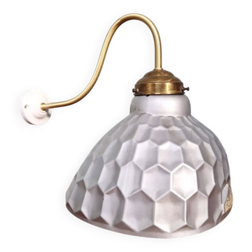 Mercurised glass wall light, Helioray, 1930