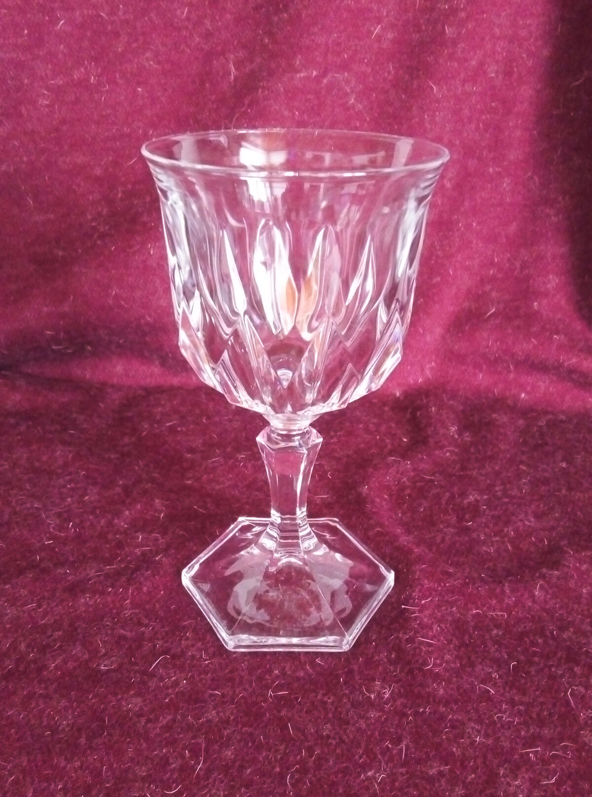Set of 6 Crystal white wine glasses of Arques - Chaumont