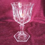 Set of 6 Crystal white wine glasses of Arques - Chaumont