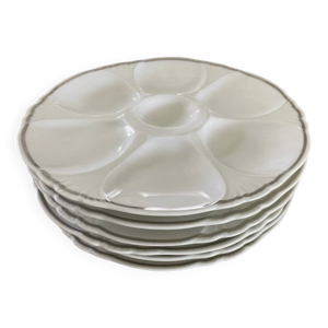 Lot de 6 assiettes à