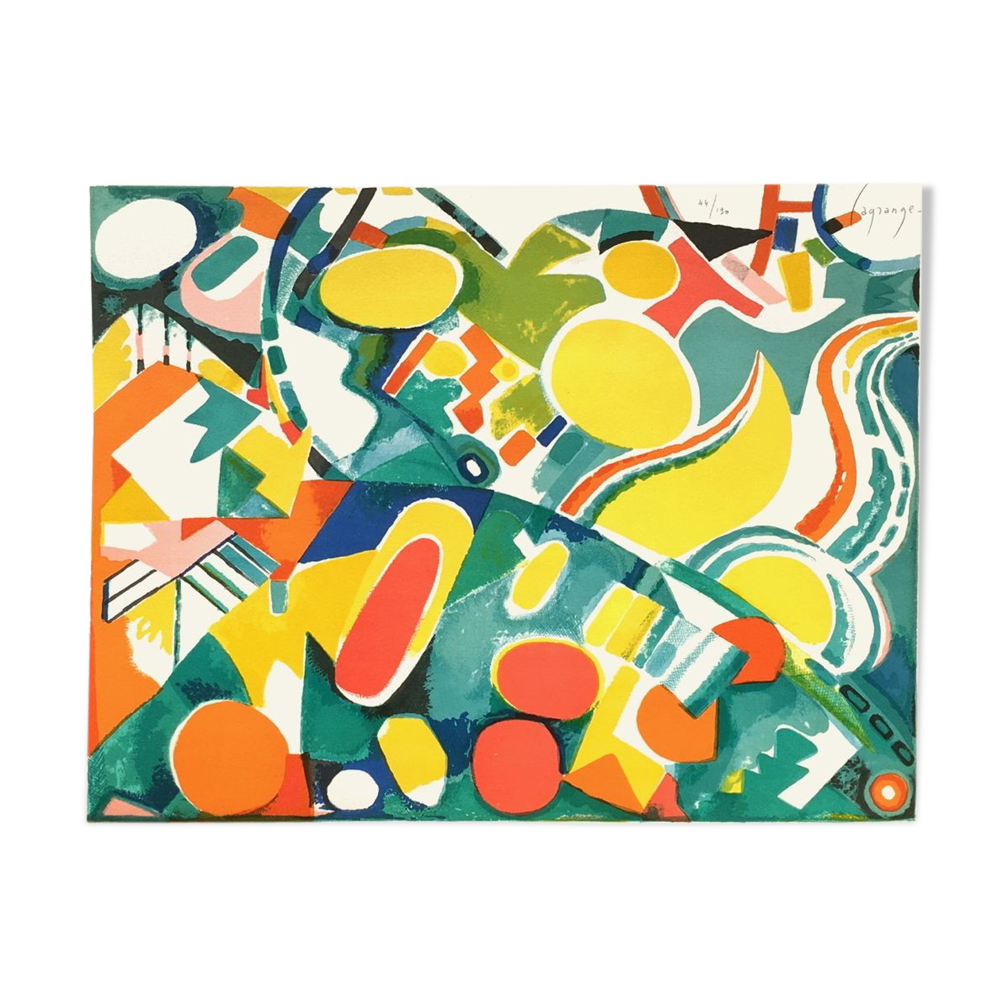 "paysage abstrait" Jacques Lagrange 1965