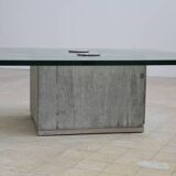 Table basse verre saporiti 1970