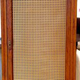 Vintage Parisian wardrobe in wood and caning – Art style