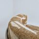 Fauteuil de hall brutaliste Jacquard beige