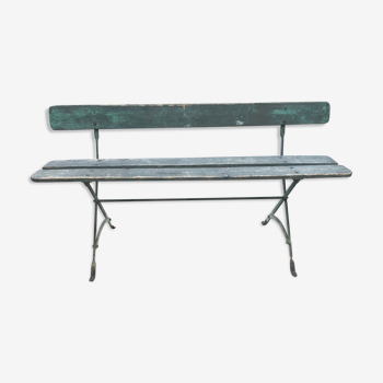 Banc de jardin patine ancienne