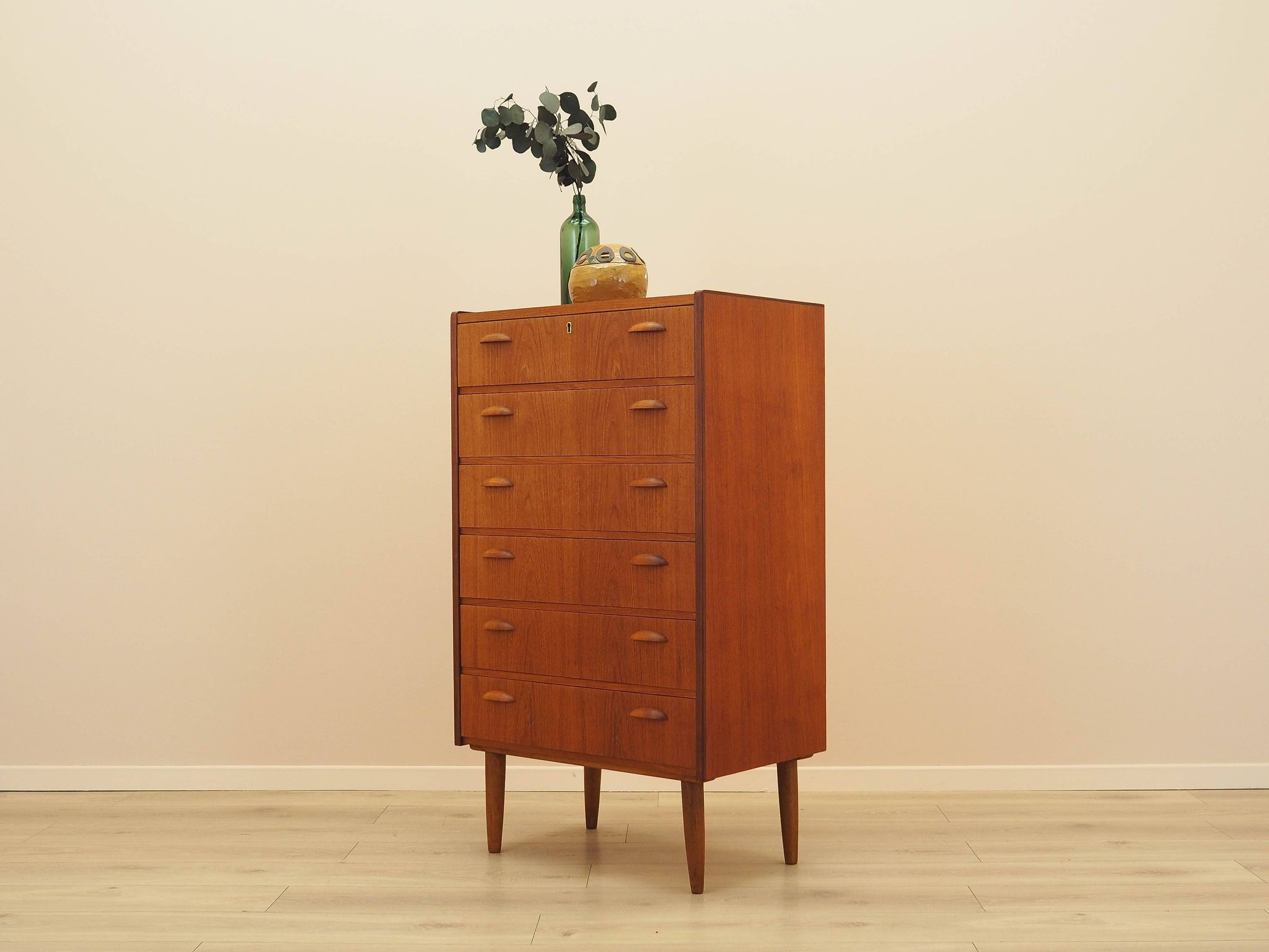 Teak chest of drawers, Danish design, 1970s, made in Denmark
