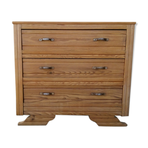 Commode vintage bois brut