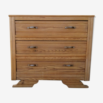 Vintage chest of drawers raw wood