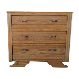 Commode vintage bois brut