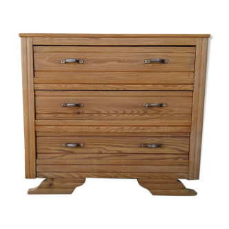 Vintage chest of drawers raw wood