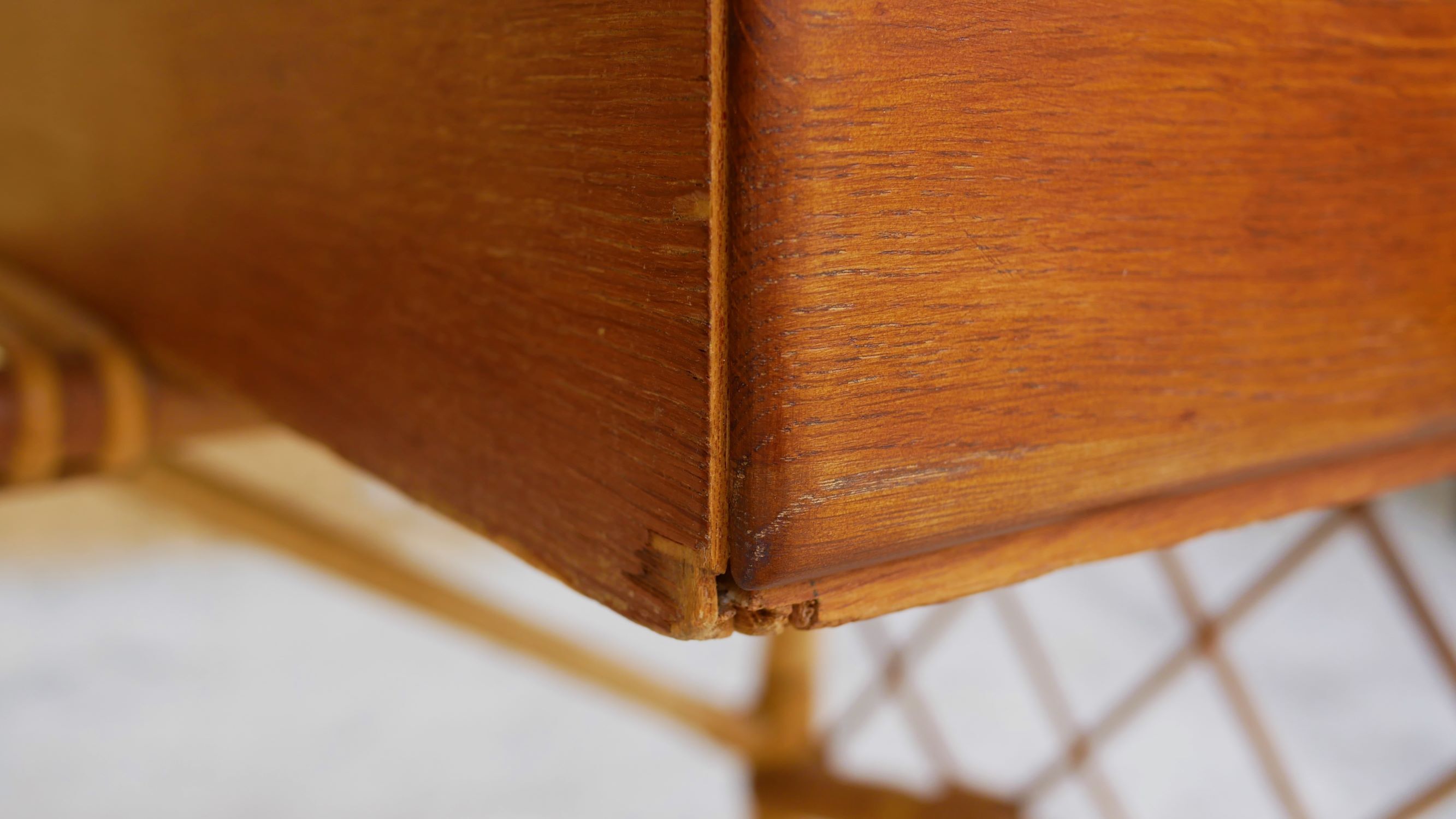 Rattan desk by Louis Sognot, 1950